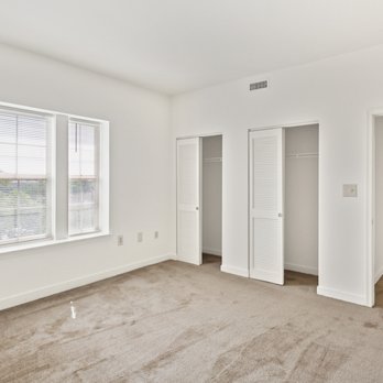 Spotless white kitchen with stainless appliances